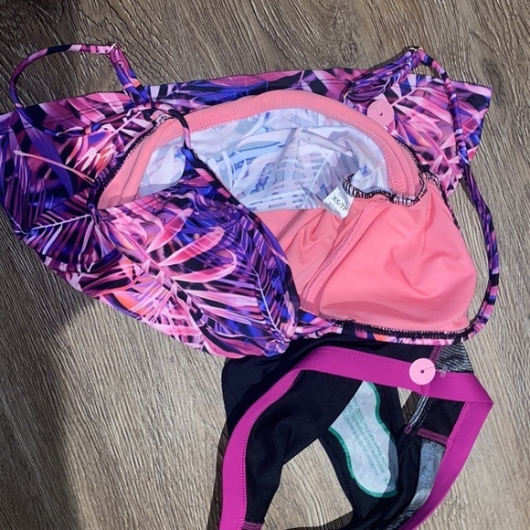 Athletic works Summer Floral bikini  set New - Picture 4 of 6